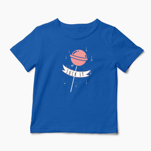 Tricou Suck It - Copii-Albastru Regal